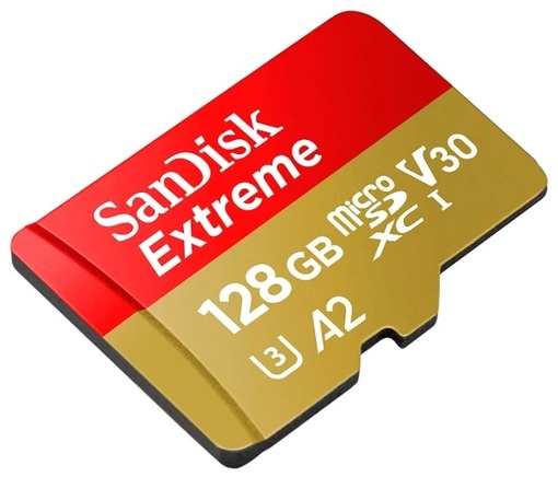 Карта памяти SanDisk Extreme microSDXC Class 10 UHS Class 3 V30 A2 160MB/s 128GB + SD адаптер